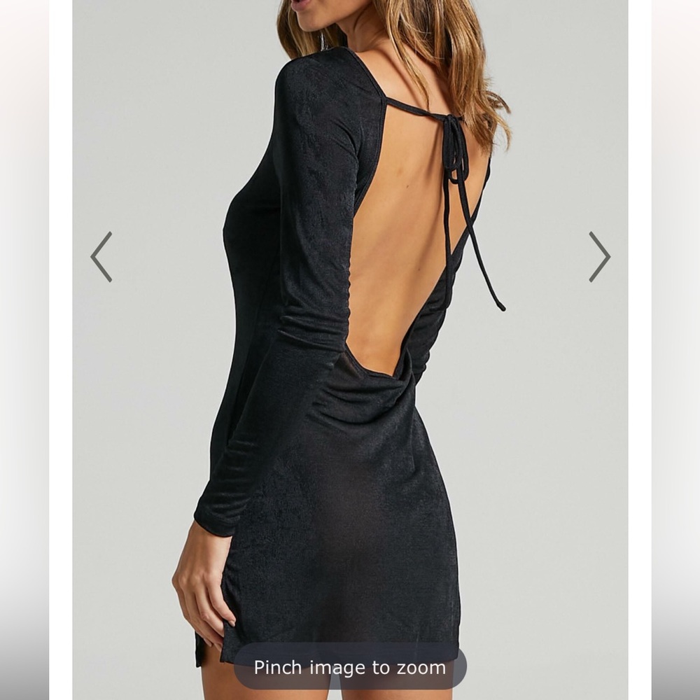 LIONESS - MONTANA MINI DRESS IN BLACK size M